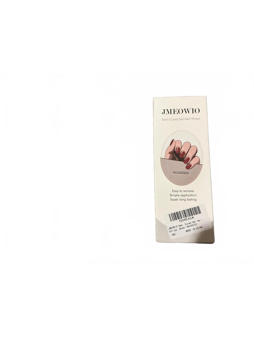 JMEOWIO Semi-Cured Gel Nail Wraps - Long Lasting, Easy to Remove